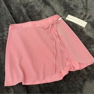 NWT Boutine LA shimmer bubblegum wrap skirt
